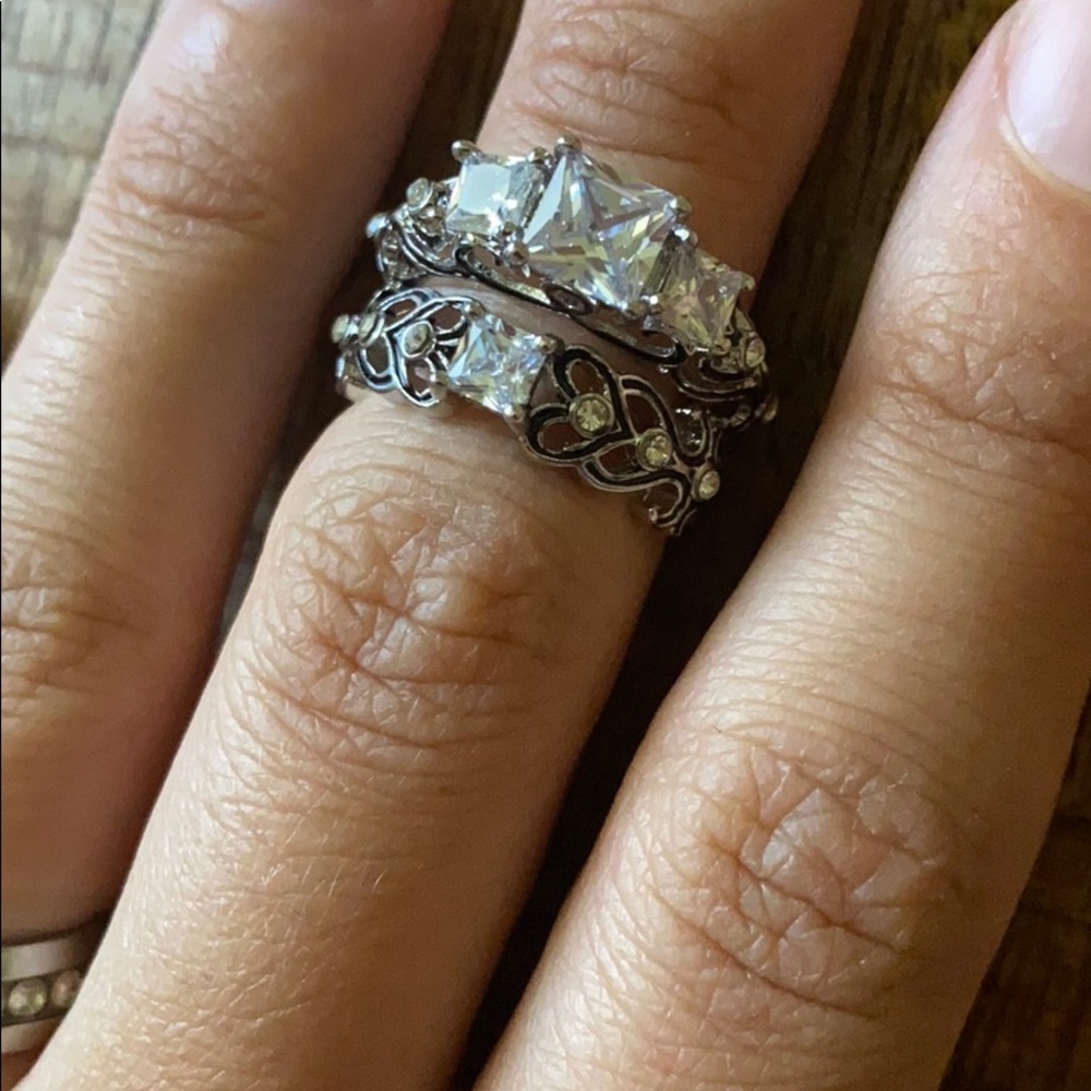 925 Sterling Silver 💎 Wedding Engagement Ring - Picture 3 of 11